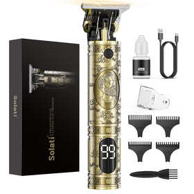 Solati Hair Clippers front view with LCD display