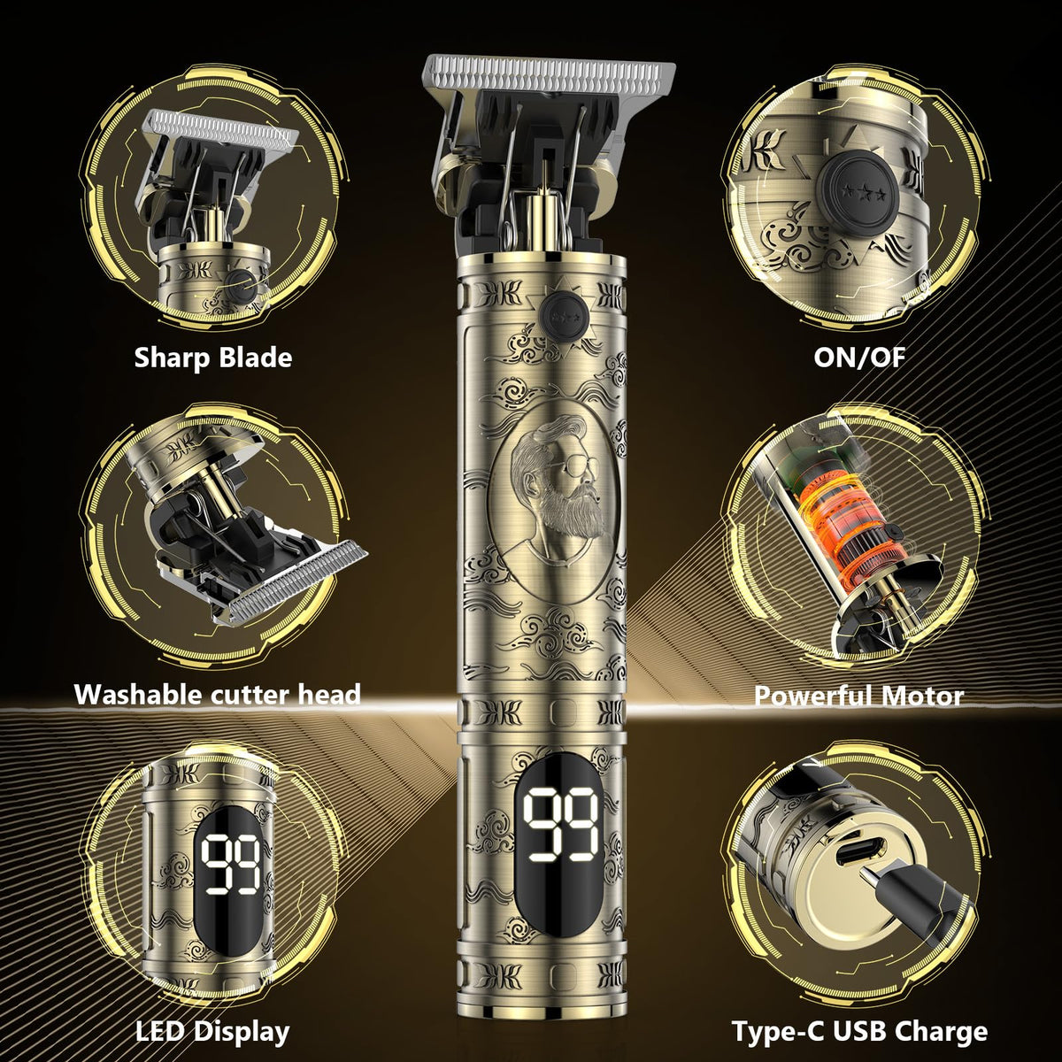 Solati Hair Clippers in use on hair