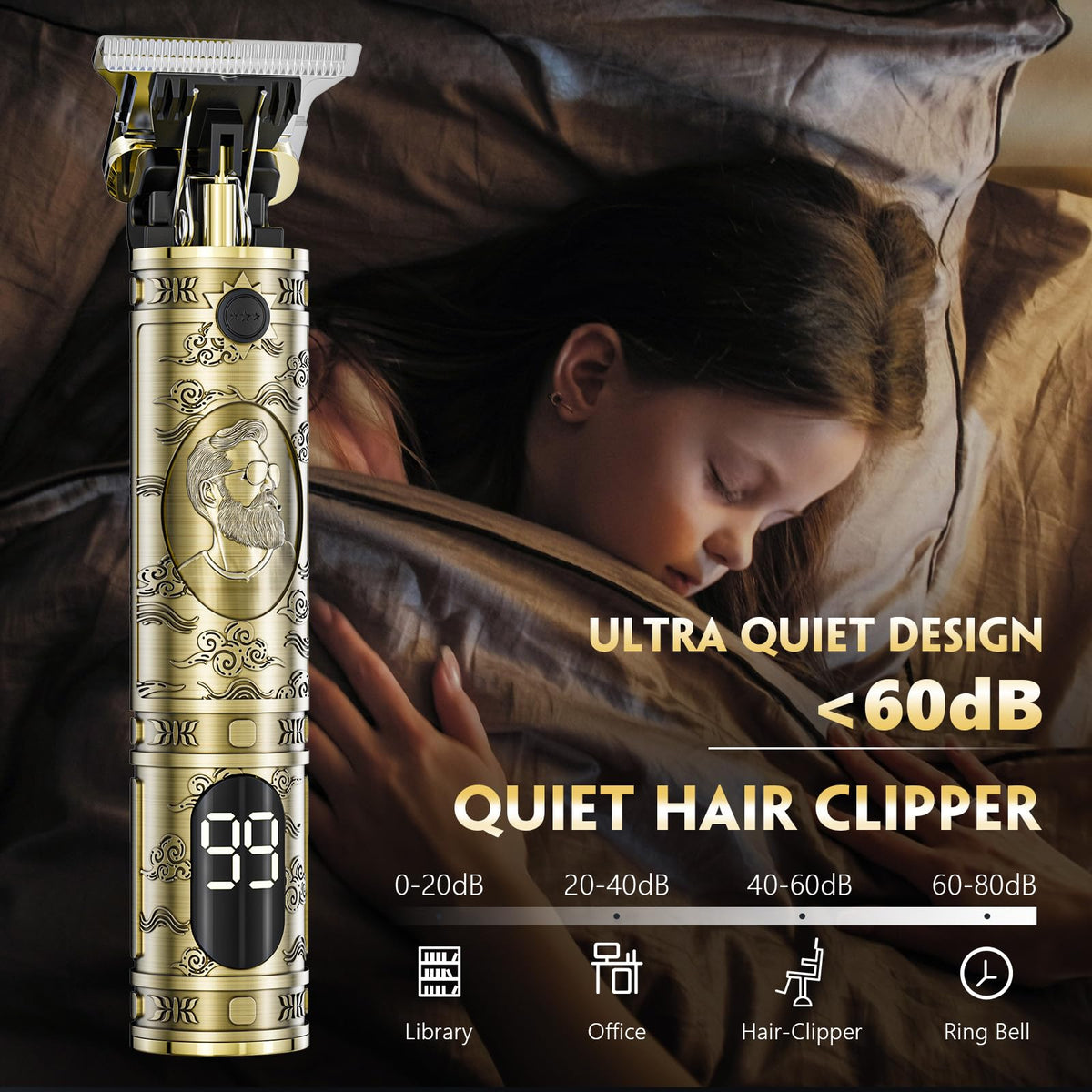 Solati Hair Clippers showing premium titanium blade