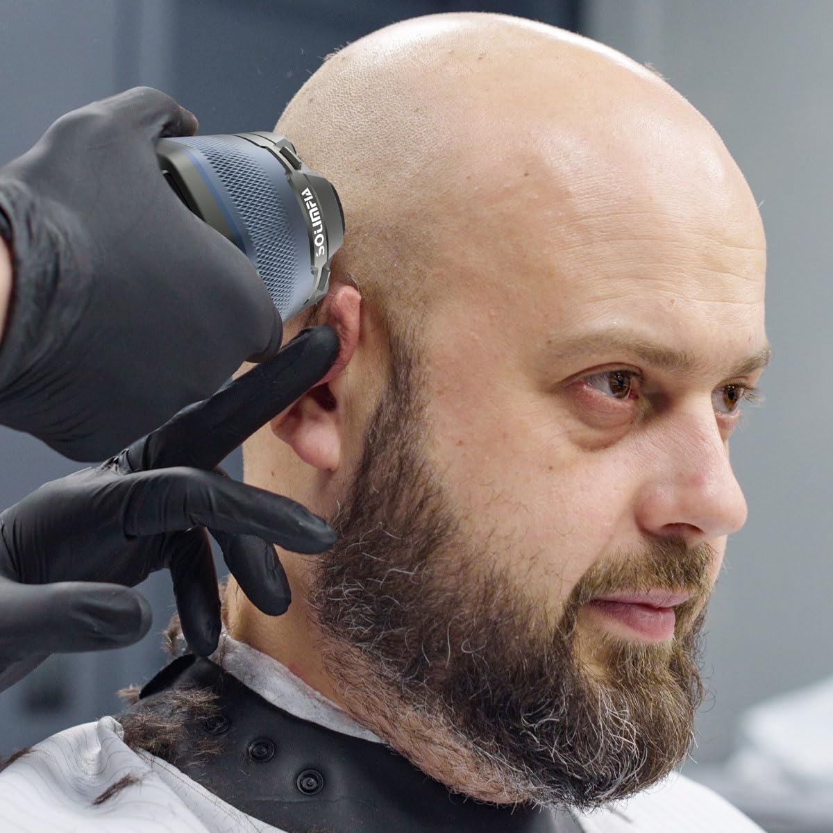 Solimpia head shaver with battery indicator on LED display