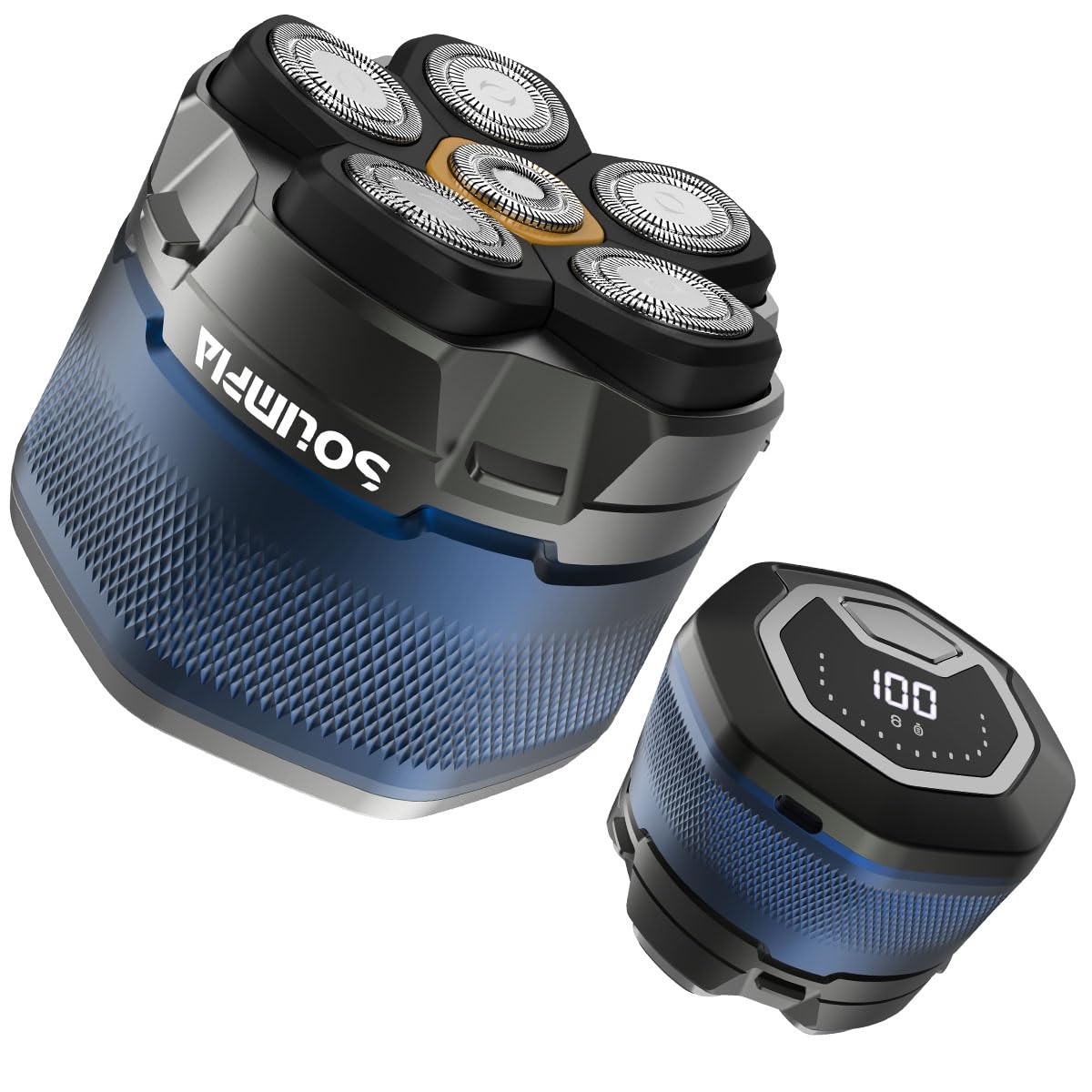 Solimpia Upgraded Head Shaver front view with LED display