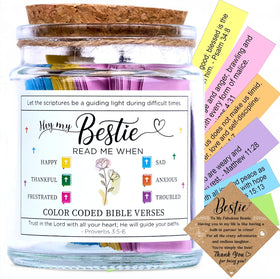 SOLMAYCO Bible Verse Jar front view with 92 scripture cards