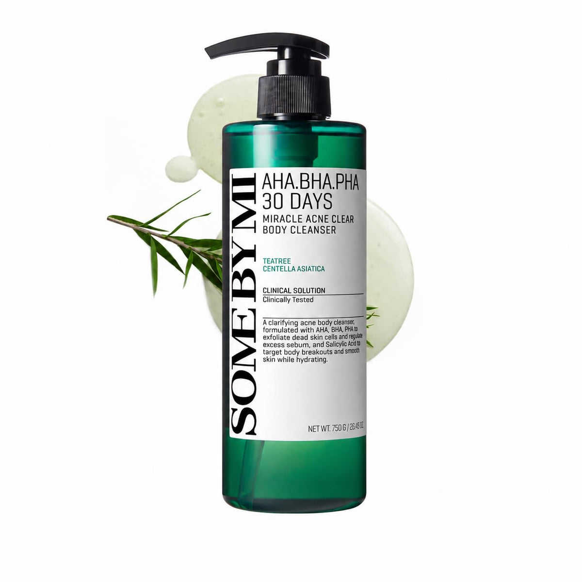 SOME BY MI AHA BHA PHA 30 Days Miracle Acne Clear Body Cleanser front view