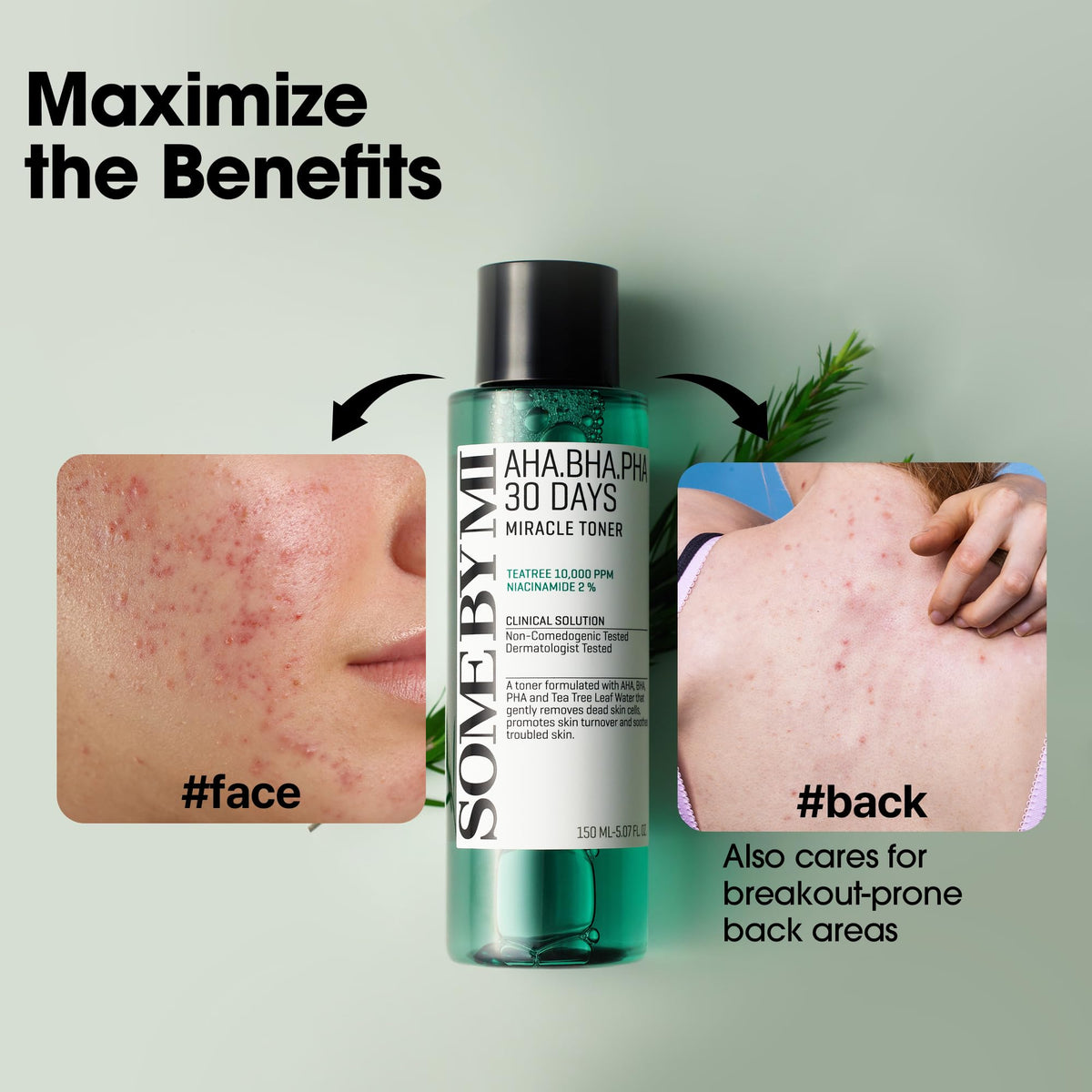 SOME BY MI AHA BHA PHA 30 Days Miracle Toner with other skincare products