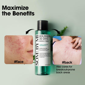 SOME BY MI AHA BHA PHA 30 Days Miracle Toner with other skincare products