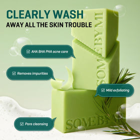 SOME BY MI Miracle Cleansing Bar packaging with ingredients