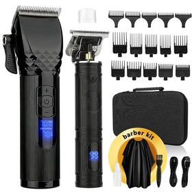 Soonsell cordless hair clipper and trimmer set front view