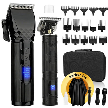 Soonsell cordless hair clipper and trimmer set front view