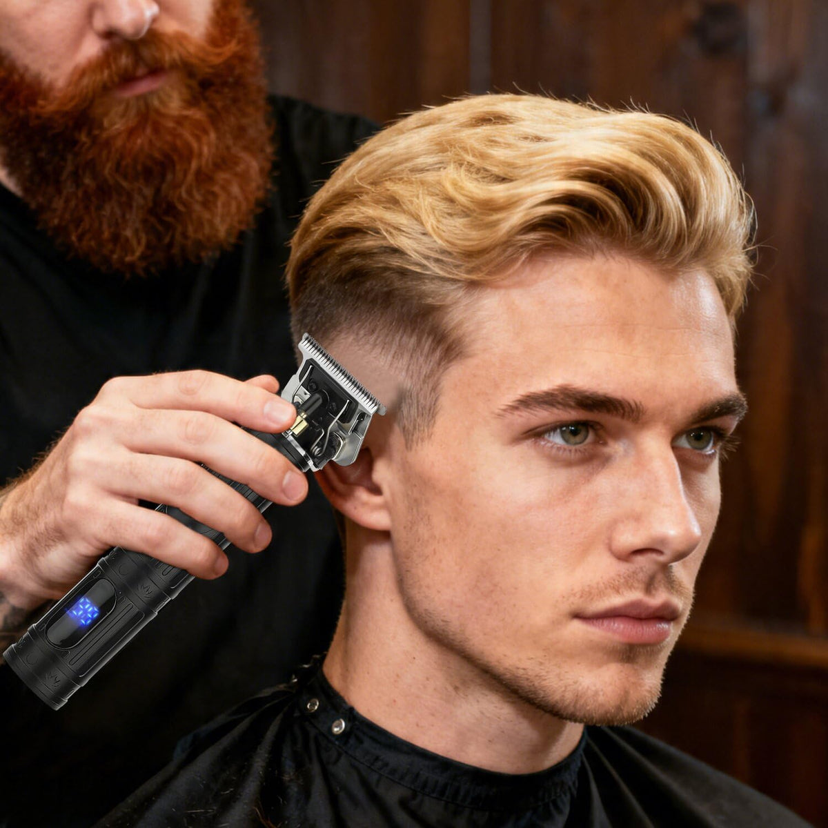 Soonsell hair clipper showing adjustable taper lever