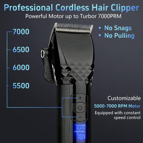 Soonsell hair clipper showing high carbon steel blade