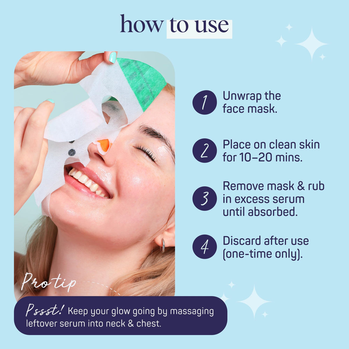 Soothe Elf mask featuring peppermint extract