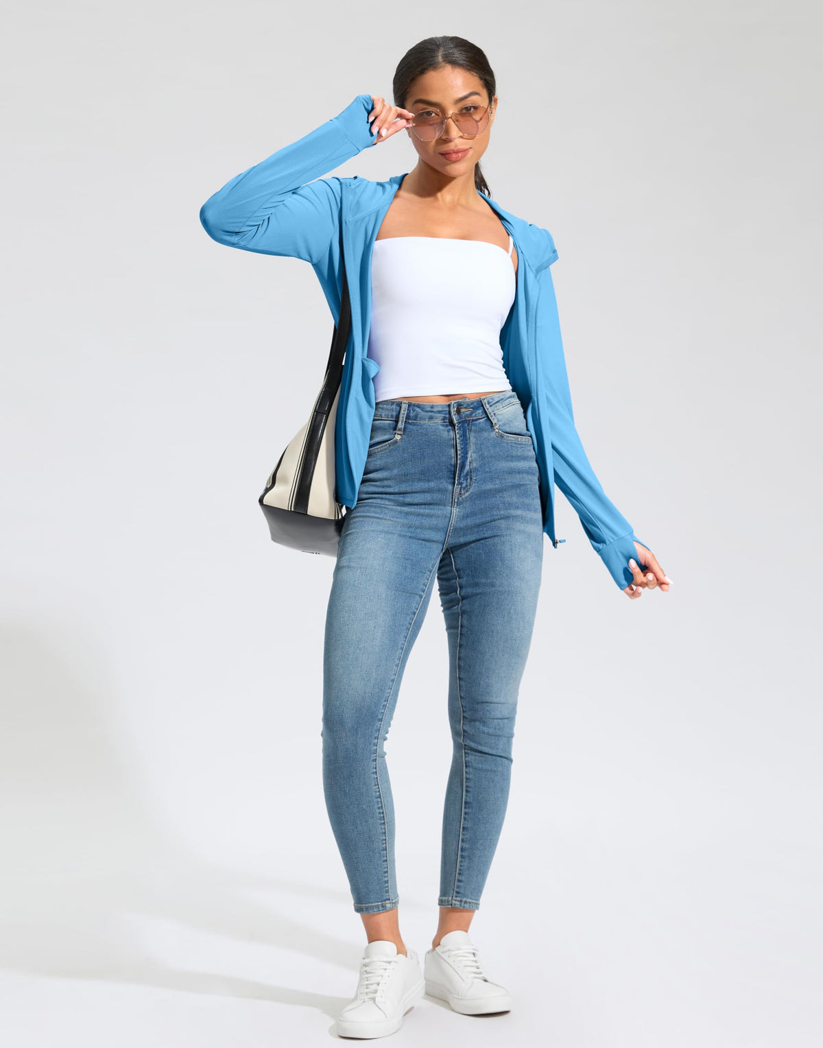 Soothfeel Women's lightweight sun protection jacket laid flat