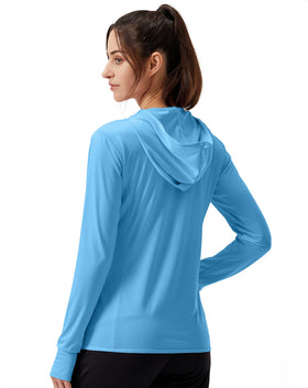 Soothfeel Women's long sleeve sun shirt with hood and thumb holes