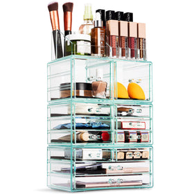 Sorbus Large Makeup Organizer packaging on a table
