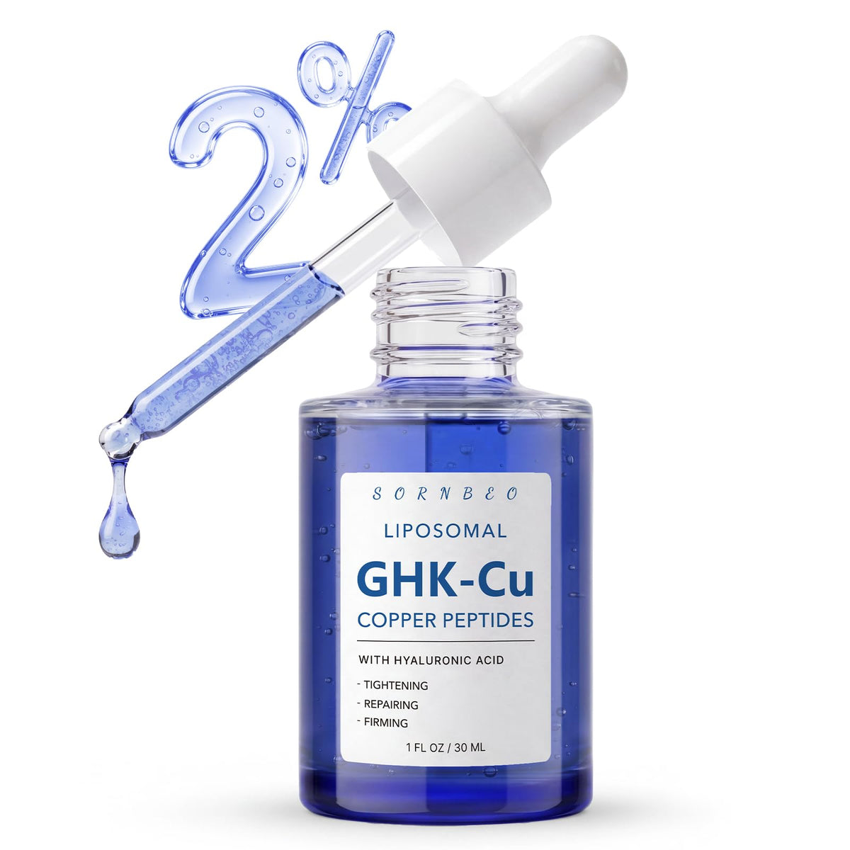SORNBEO Copper Peptides Serum 2% GHK-Cu front view