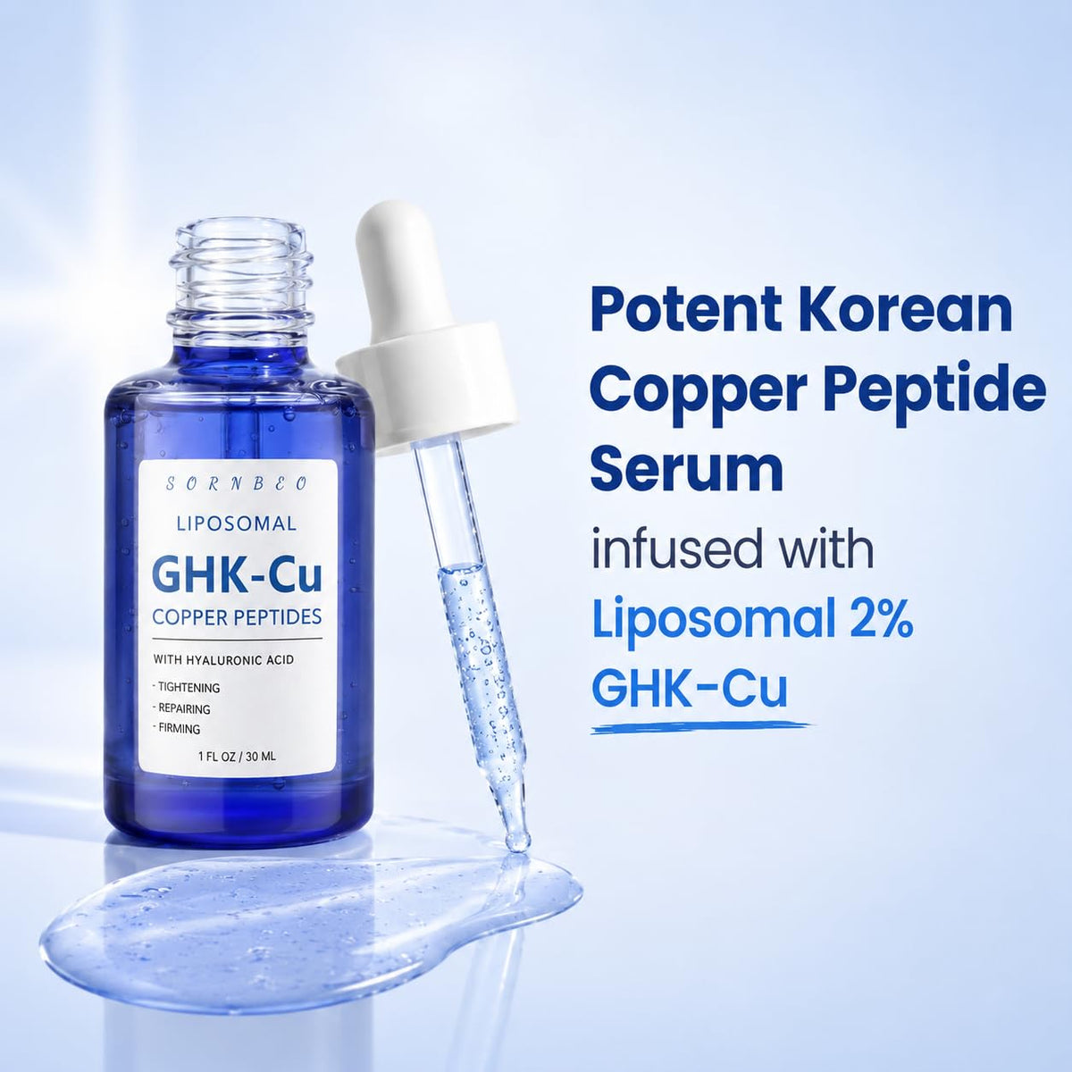 SORNBEO Copper Peptides Serum 2% GHK-Cu lifestyle scene