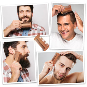 Sosoon beard grooming tools laid out on a flat surface