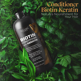 SOULSPA PURE Biotin Conditioner 16 fl oz in hand