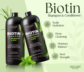 SOULSPA PURE Biotin Rosemary Conditioner front view 16 fl oz
