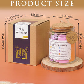 SOUTHLISA Bible Verse Jar displayed on a table with natural light