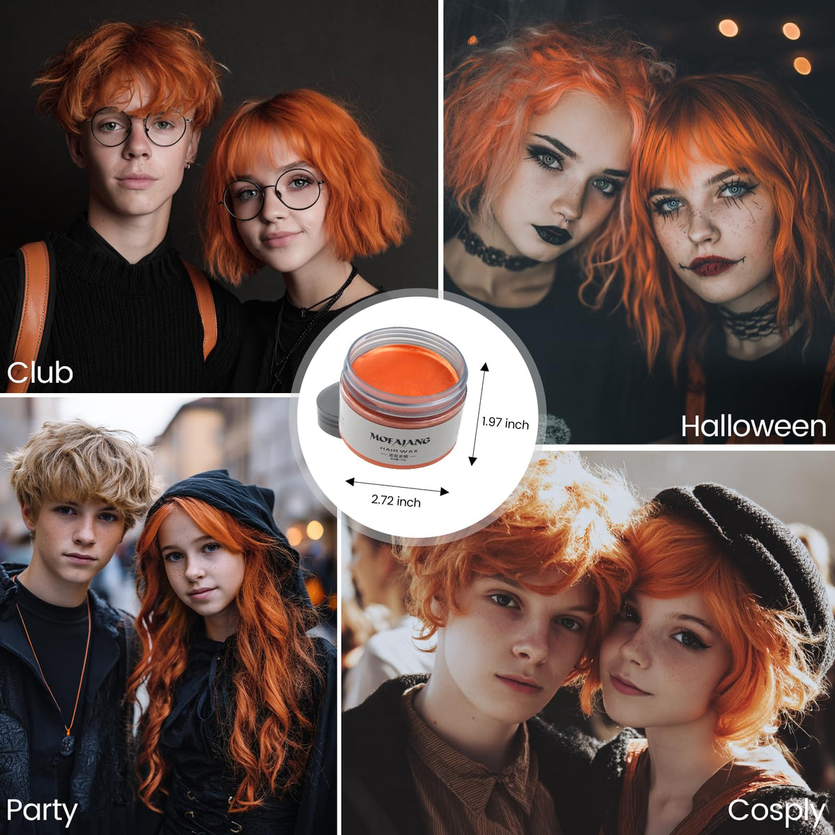 SOVONCARE Orange Hair Color Wax with natural ingredients