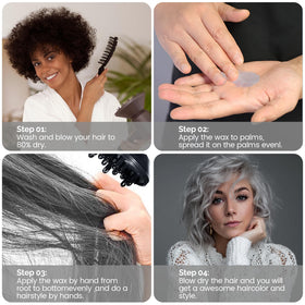 SOVONCARE Sliver Gray Hair Color Wax packaging details