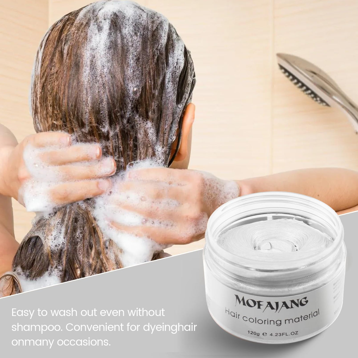 SOVONCARE White Hair Color Wax with brush application