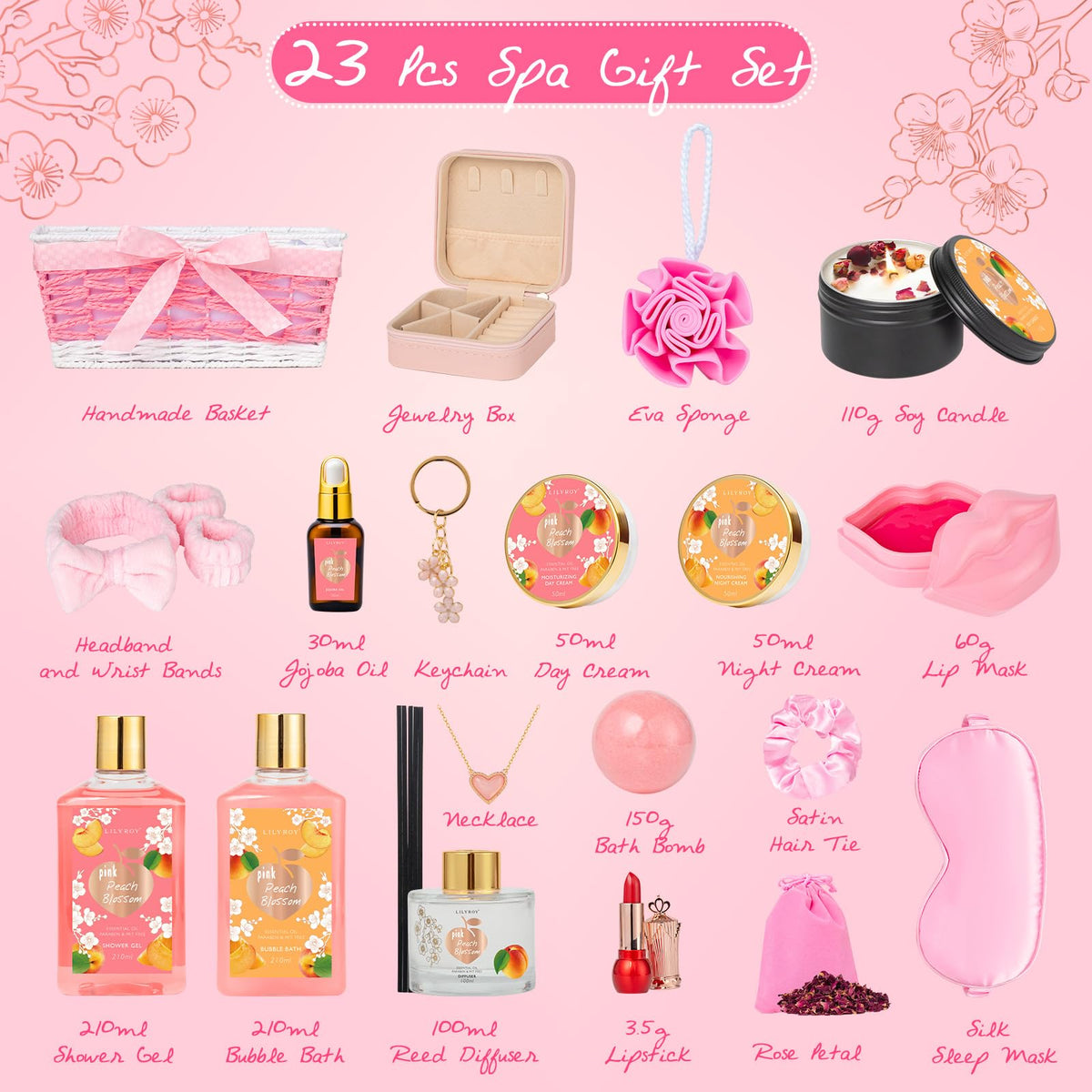 Soy candle and diffuser oil from LILY ROY spa set