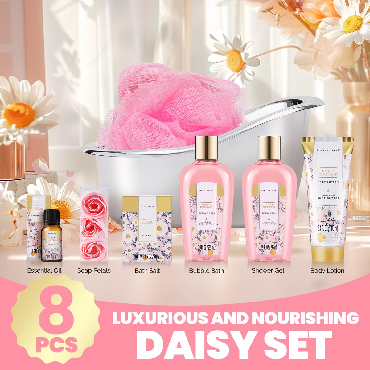 spa luxetique shower gel from Daisy Spa Gift Set