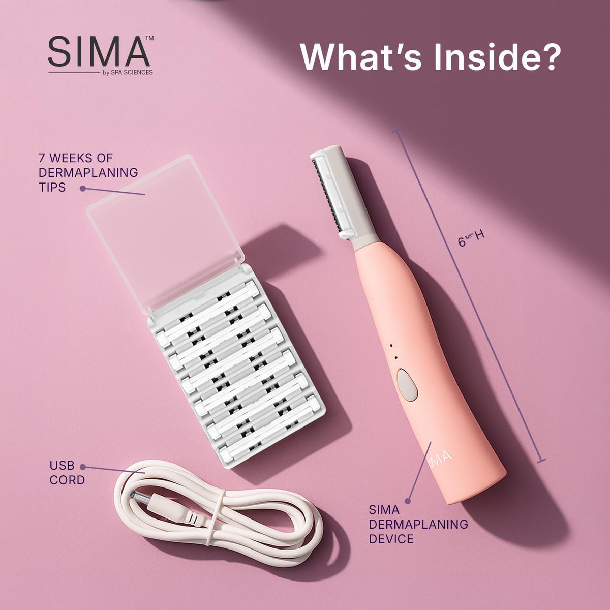 SPA SCIENCES SIMA Dermaplane Razor adjustable speed settings