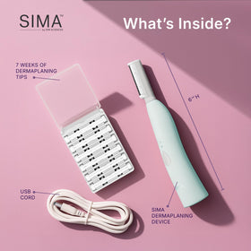SPA SCIENCES SIMA Dermaplane Razor back view showing ergonomic design