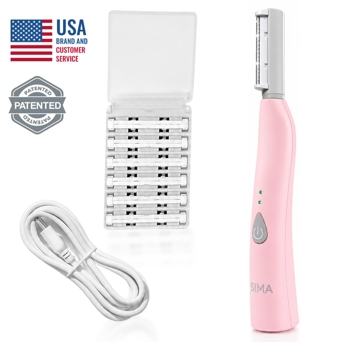 SPA SCIENCES SIMA Dermaplane Razor side view with detachable blade
