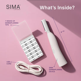 SPA SCIENCES SIMA Dermaplane Razor with speed settings displayed