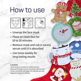 SpaLife Beauty Stocking Stuffers Face Mask Bundle displayed on a festive background