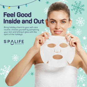 SpaLife Beauty Stocking Stuffers Face Mask Bundle with four different masks