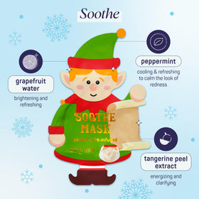 SpaLife Christmas Face Masks displayed on a festive table