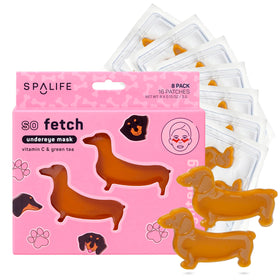 SpaLife Dachshund Hydrogel Under Eye Patches front view