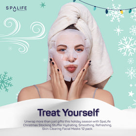SpaLife face masks with Jojoba, Egg Yolk, Peppermint, and Vanilla extracts