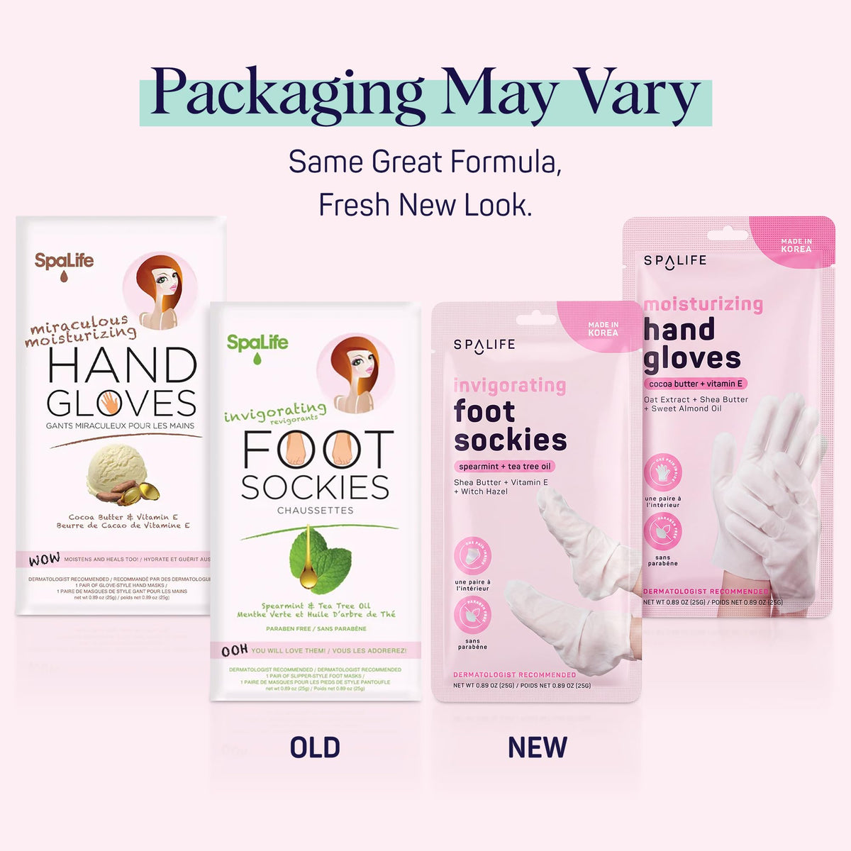 SpaLife Foot Mask Socks packaging