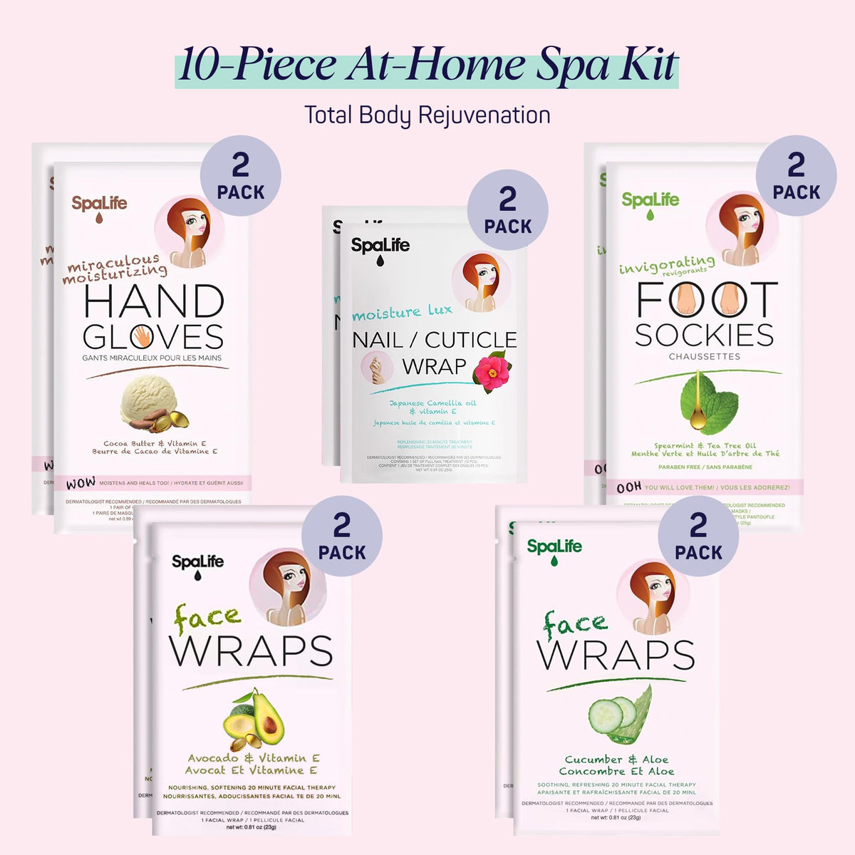SpaLife foot moisturizing socks for dry cracked feet