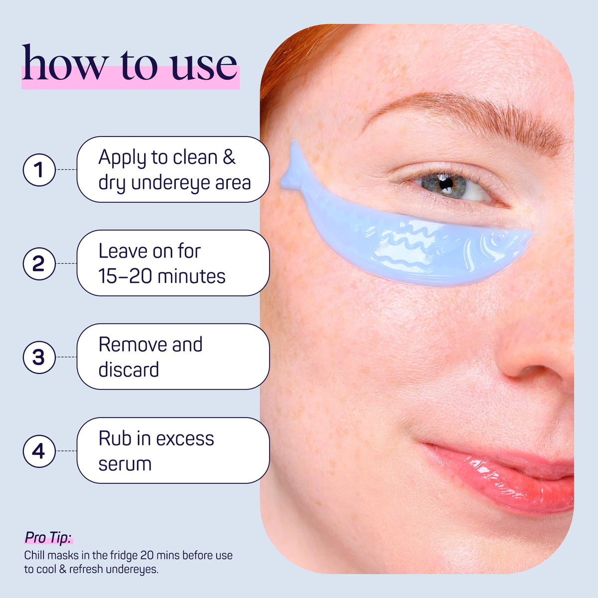 SpaLife Fresh Catch Hydrogel Under Eye Patches with ingredients