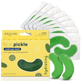SpaLife Hydrogel Under Eye Patches front view with packaging