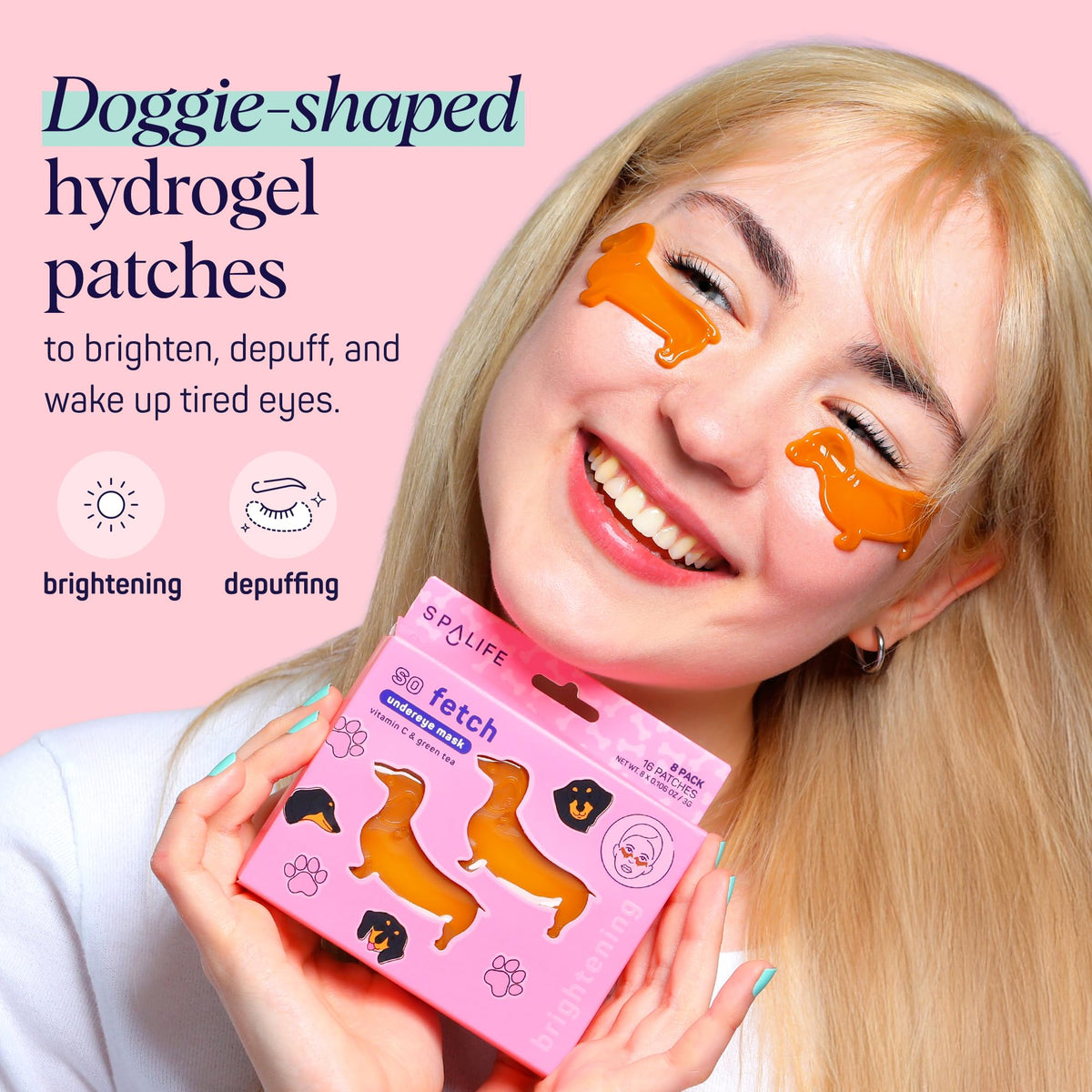 SpaLife Hydrogel Under Eye Patches in packaging