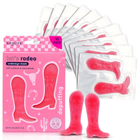 SpaLife Hydrogel Under Eye Patches pack with cowboy boot design