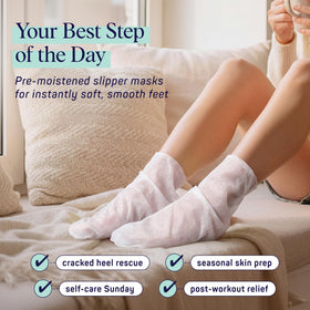 SpaLife Moisturizing Foot Sockies with a foot soak