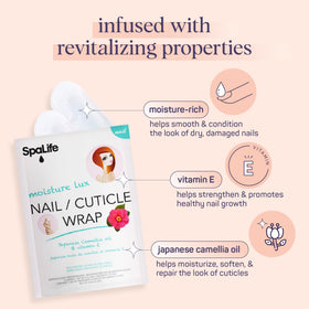 SpaLife Nail Cuticle Wraps being applied to nails