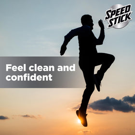 Speed Stick Antiperspirant Deodorant side view highlighting solid stick