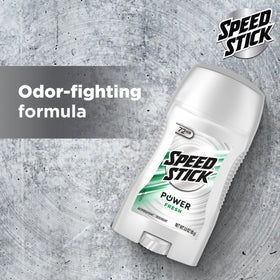 Speed Stick Power Antiperspirant Deodorant Fresh Scent in a gym bag