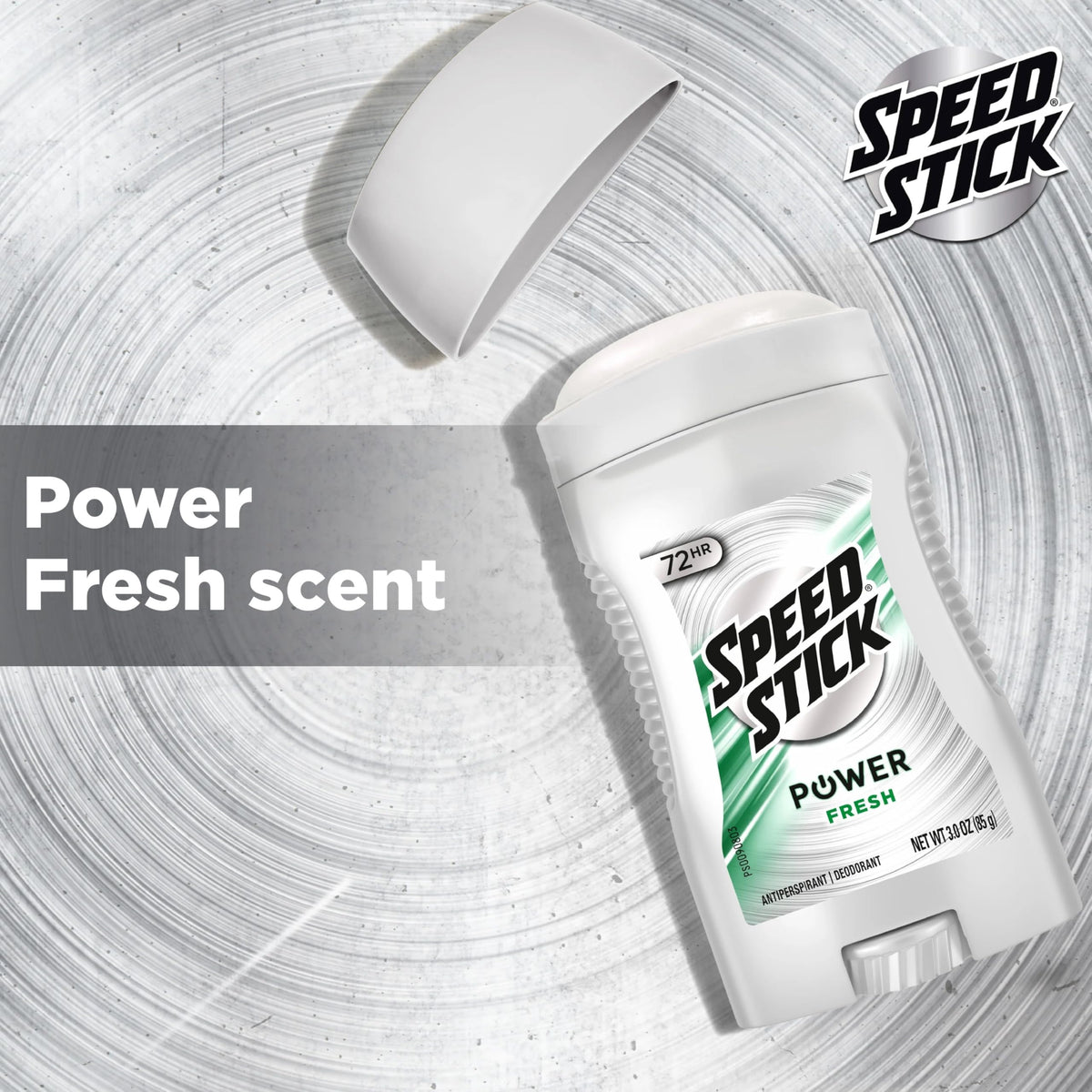 Speed Stick Power Antiperspirant Deodorant Fresh Scent side view