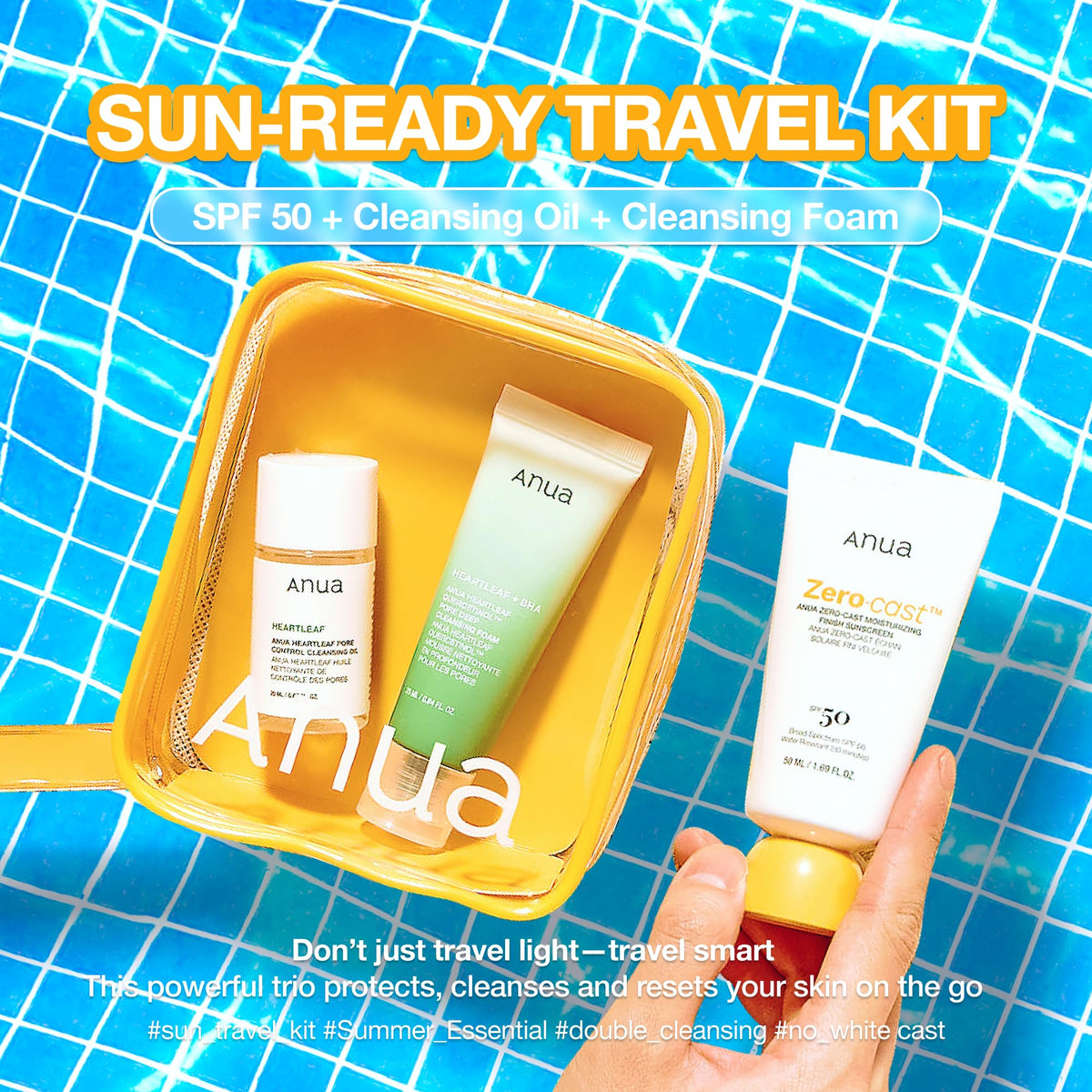 SPF 50 sunscreen from ANUA Sun-Ready Travel Kit